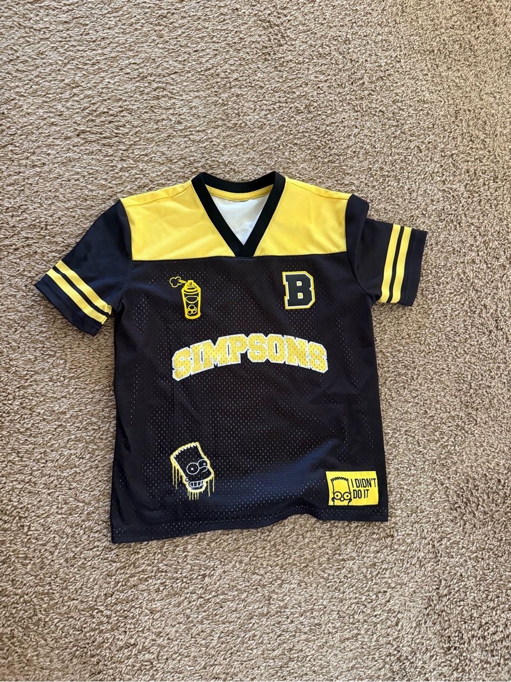 Bart Simpsons kids Jersey size 8